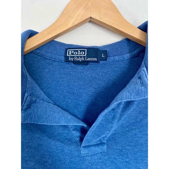 Ralph Lauren Cropped Blue Polo - Picture 3 of 3